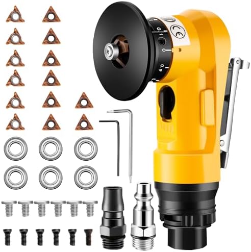 Pneumatic Chamfer Tool, 30000 RPM Air Chamfer Tool with 8C & 6R Blades