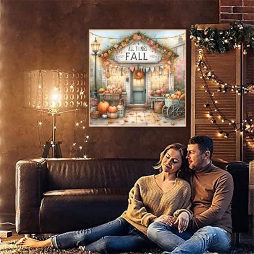 Fall Shop Diamond Art Kits for Adults,Diamond Painting Kits for Beginner 5D