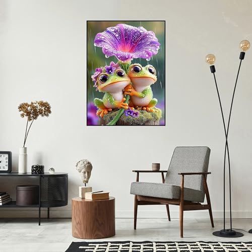 Zythron Diamond Art Kits for Adults,Frog Diamond Painting Kits for Beginner