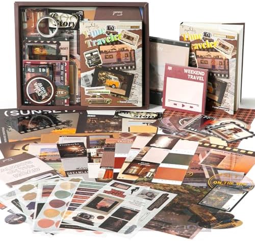 Scrapbook Supplies Kit, Vintage Junk journaling Supplies, Scrapbooking Kit