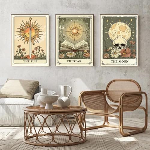 3 Pack Tarot Diamond Art Kits for Adult Diamond Painting Kit for Beginner