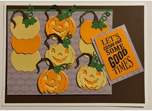 Patchwork Halloween Pumpkin Metal Cutting Dies for Card Making