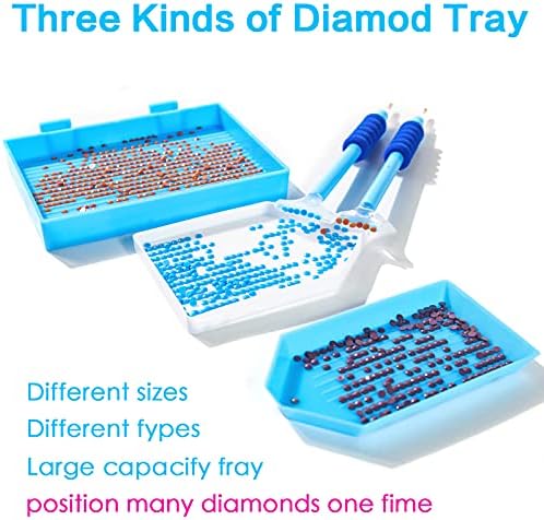 Hulameda 56pcs 5D Diamond Painting Tools for Kids,Blue