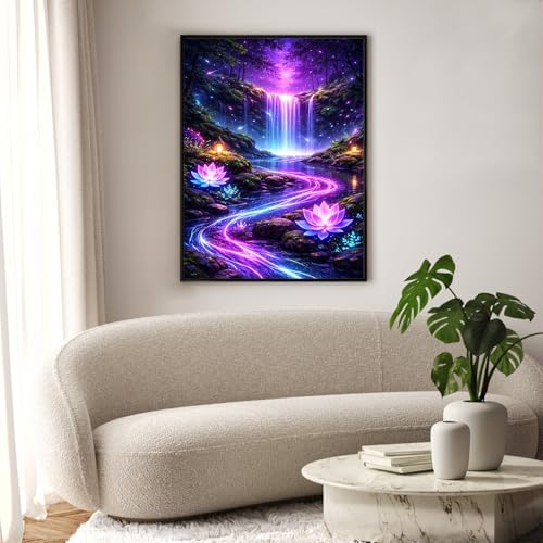 Diamond Art Kits for Adults & Beginners, Waterfall Diamond Painting Kit