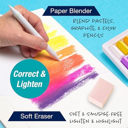 Faber-Castell Try It Box: Dry Mediums, 26 Piece Sketching Coloring Art Set with Colored Pencils, Graphite Pencils, Pastels, Pitt Artist Pen and Art Tools