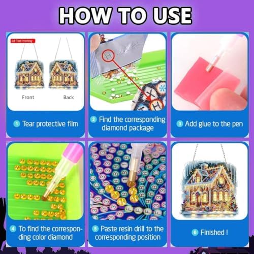 ARPADAMO Duck Diamond Art Kits for Adults, Acrylic Hanging Suncatcher