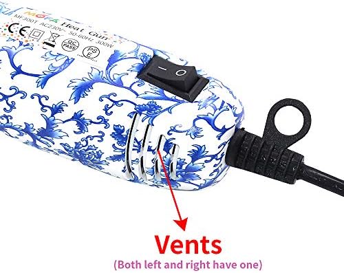 mofa Resin Heat gun,6.6ft Cable 300W Heat Gun for Crafts,Acrylic Paint Dryer Multi-Purpose Electric Heating Nozzle (Chinese Style)