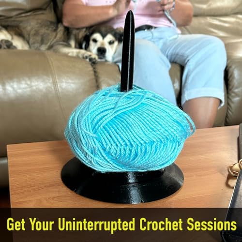 Yarn Holder Spinner For Crocheting And Knitting | Compact Design (Assembly Required)