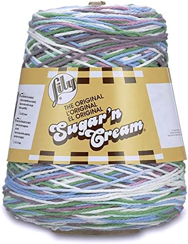 Lily Sugar'n Cream Cone Cotton Yarn for Dishcloths, Freshly Pressed