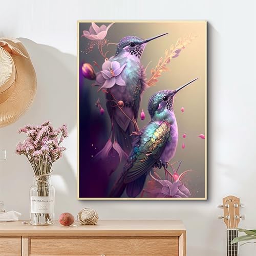 APTDYIGL 5D Hummingbird Diamond Painting Kits for Adults Beginner 12X16inch