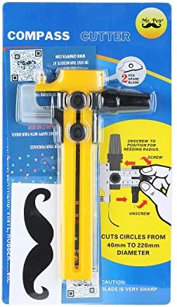 Mr. Pen- Compass Circle Cutter, 6.25In, for Paper Crafts and Fabric, Circular Compass Tool