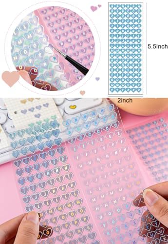25 Sheets Cute Laser Deco Stickers Set, Decor Kpop Stickers. for Photocards, Headphones, Water Bottle, Phones, laptops, Planner