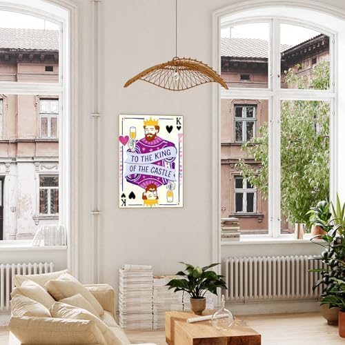 xcemhil King Paint by Numbers Kit for Adults Beginner, King Paint Acrylic Paint by Number Kits Suitable for Home Wall Art Decor Gifts 16x20 Inch