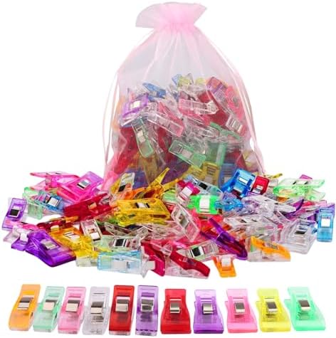 100 Pack Sewing Clips and Fabric Clip, Sewing Notions for Quilting Supplies
