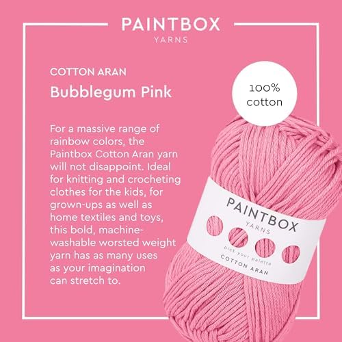 Paintbox Yarns 100% Cotton Aran Yarn 1.76oz / 50g, 93yds / 85m