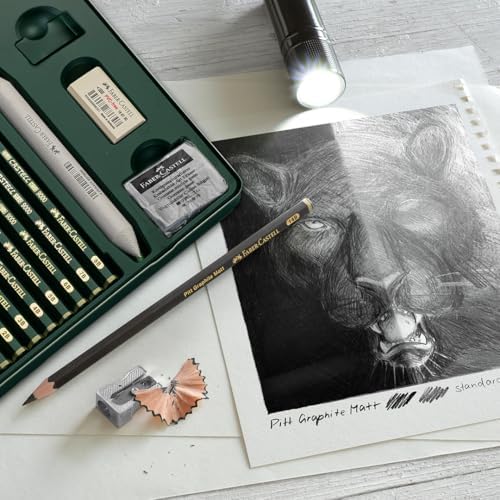 Faber-Castell Graphite Pencil Pitt Mat - 8pcs. and 9000 8pcs. in tin
