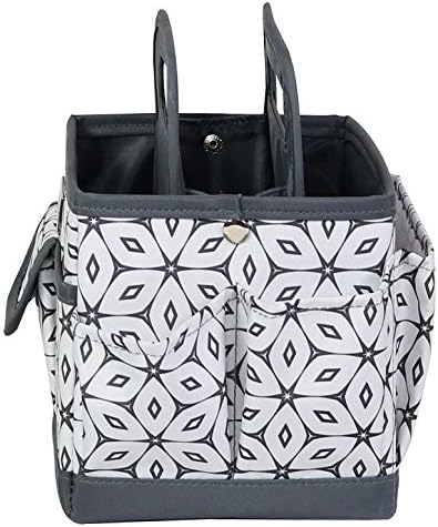 Everything Mary Desktop Organiser Grey/Cream Geometric EVM12830-3