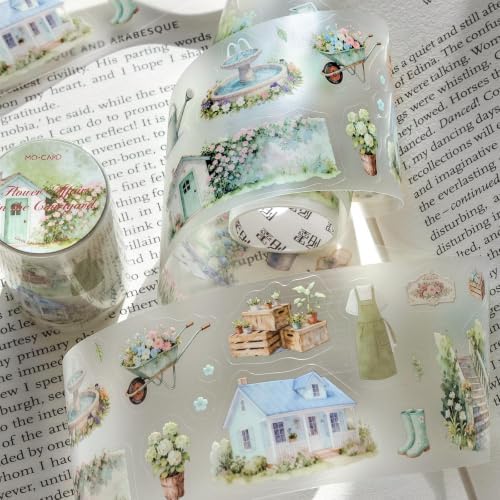PET Tape Stickers for Scrapbooking Supplies, Girls Stickers for Journaling