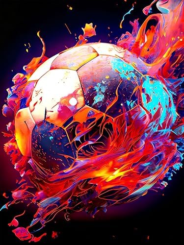 Diamond Art Kits for Adults & Beginners, Soccer Diamond Painting Kit