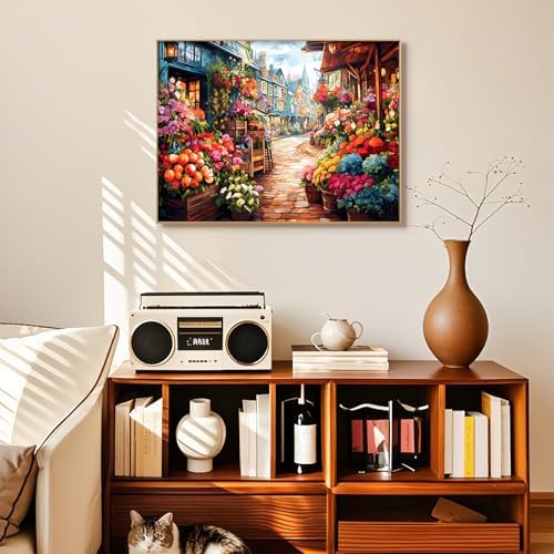 Diamond Art Kits for Adults, Flowers Diamond Painting Kit, 12 x 16 Inch