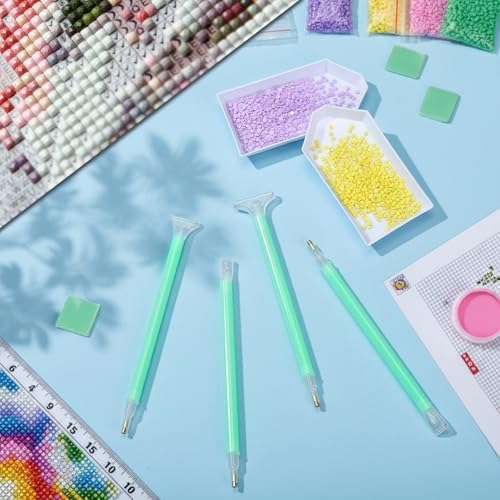 Affrolling 90 Pcs Diamond Art Tools, Drill Pens Trays Glue Clay