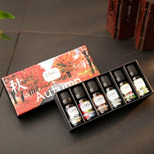 CAKKI Autumn Essential Oils for Diffusers for Home, 6 Fall Scents, 6x10 ml