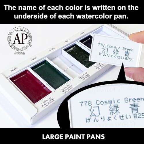 Kuretake Gansai Tambi GRANULATING COLORS 2, 5 Color Set, Made in Japan
