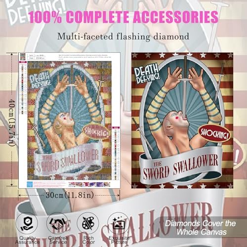 4Pack Halloween Diamond Art Kits for Adults, Diamond Painting for Beginner