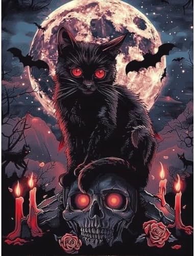 Halloween Diamond Art Kits for Adults,Diamond Painting Kits for Beginner 5D