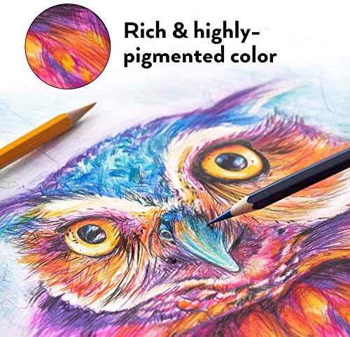 ARTEZA Watercolor Pencils, Set of 120, Water-Soluble Pencils for Drawing