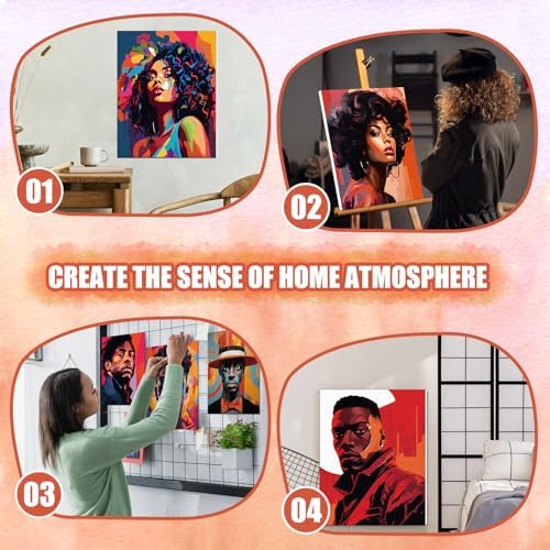 Sherr 20 Pcs Pre Drawn Canvas for Painting for Adults, Cool