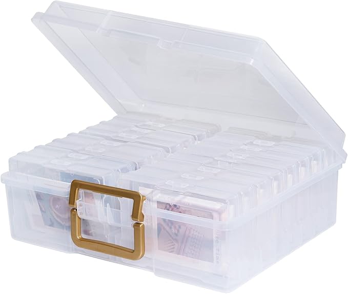 novelinks Photo Storage Box and 16 Inner 4" x 6" Photo Storage Containers