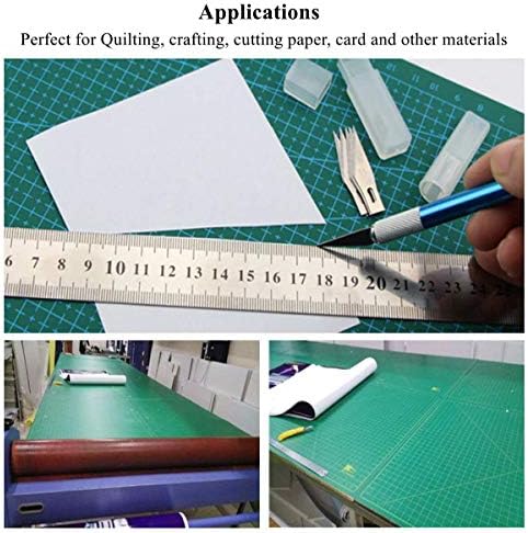 Self Healing PVC Cutting Mat, Gridded Rotary Cutting Board, Sturdy Craft Cutting Mat, Double Sided, A4, Pink