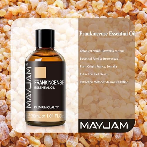 MAYJAM Frankincense Essential Oil for Diffuser Home Yoga Use, 1.01fl.oz