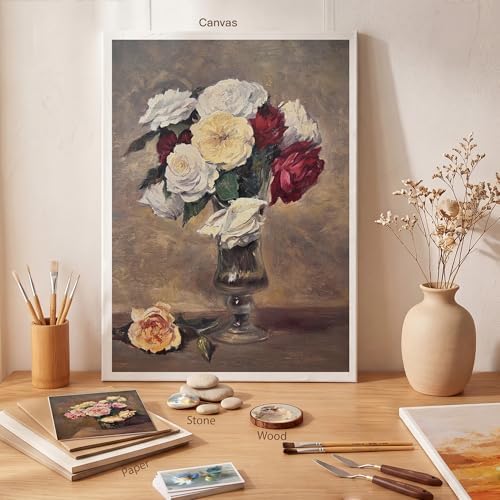 rubens Oil Paint Set 2oz 15 Colors Caroline Oil Paint for Canvas(Series B) | Professional Oil Paints with Thicker Creamy Texture, High Saturation, Large Tubes Art Supplies for Adult, Artists, Beginners