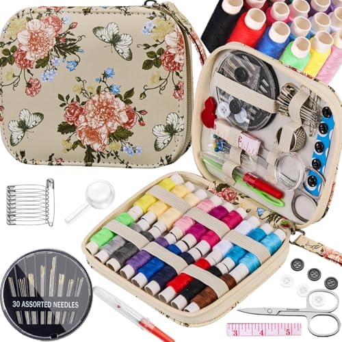 Floral Printing Travel Sewing Kit Cute Sewing Set