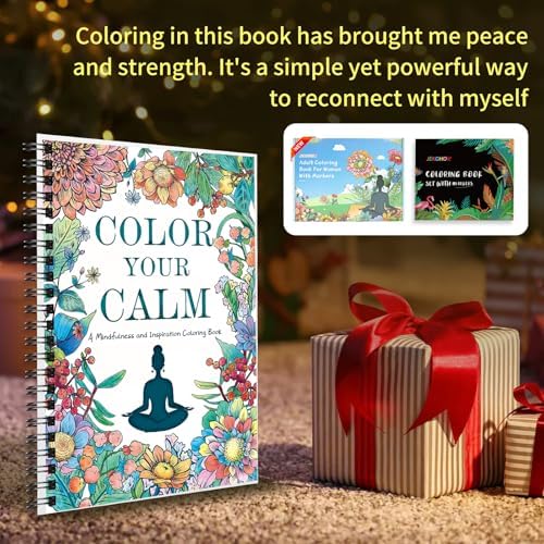Coloring Books for Adults with 30 Patterns Positive Quotes Large Print