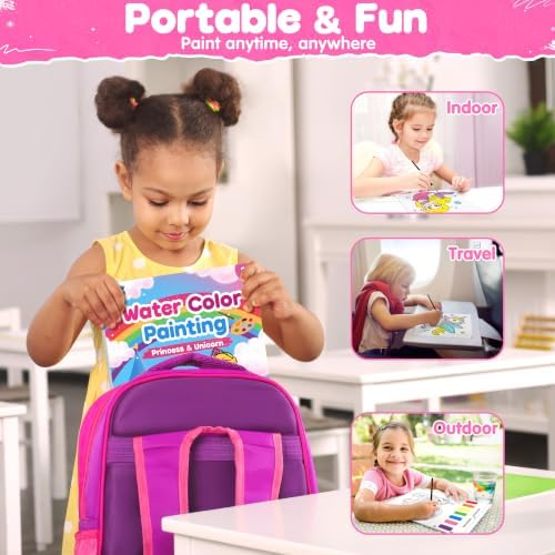ZIZZ Paint with Water Coloring Books for Toddlers Princess Painting Sets