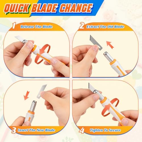 16PCS Exacto Knife Set, Craft Knife Kit, Hobby Knives for Crafting