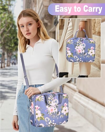Sewing Supplies Organizer Bag with Removable Binder, Flower