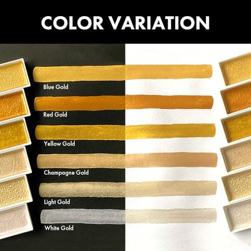 Kuretake Gansai Tambi STARRY COLORS, 6 colors set, Made in Japan