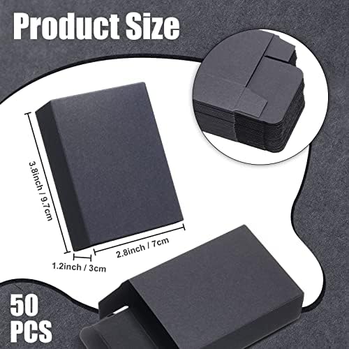 Gersoniel Kraft Soap Boxes Soap Making Kit, 50 Pcs, Black