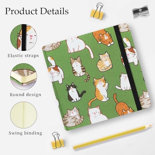 5x5 Sketchbook,Pocket Hardcover Notebooks,Sketch Books for Drawing Writing