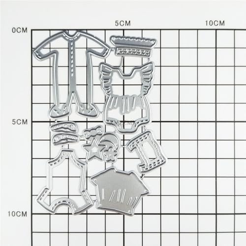 Patchwork Baby Clothes Metal Cutting Dies Sets for Card Making