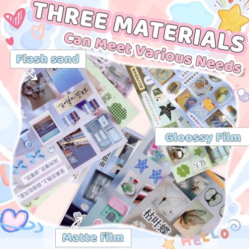 30 Sheets Japanese Sticker Book Vintage Aesthetic Scrapbook Journal Stickers Cute Korean Stickers for Journaling Scrapbooking Supplies Kawaii Sticker for Kids Adult DIYCosmtic Books P