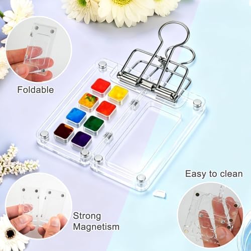 Mini Watercolor Paint Set Portable for Painters Artists Student