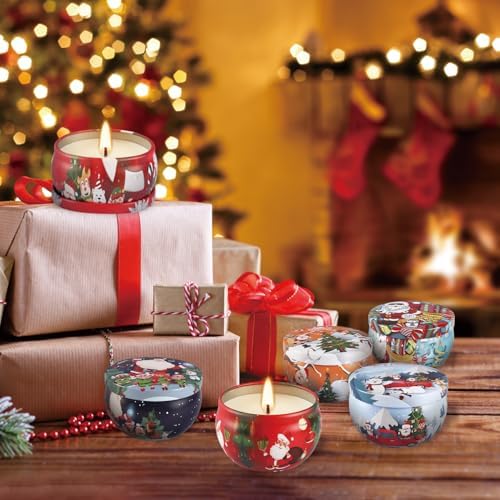 16Pack Christmas Scented Candles Gift- Aromatherapy Candle-Soy Wax-Long Lasting Burn time, Christmas Thanksgiving Gifts for Women，Home Decor
