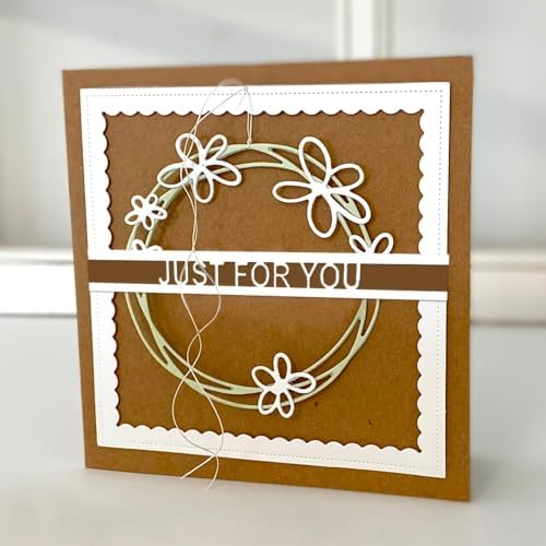 Lapoo Words Cutting Die for Scrapbooking - Durable, Cut Stencils for DIY Scrapbook Photo Album Decorative Paper Card, Card Making Supplies Party Wedding Decorations (Blessing Words 4.5 x 3.5 in)