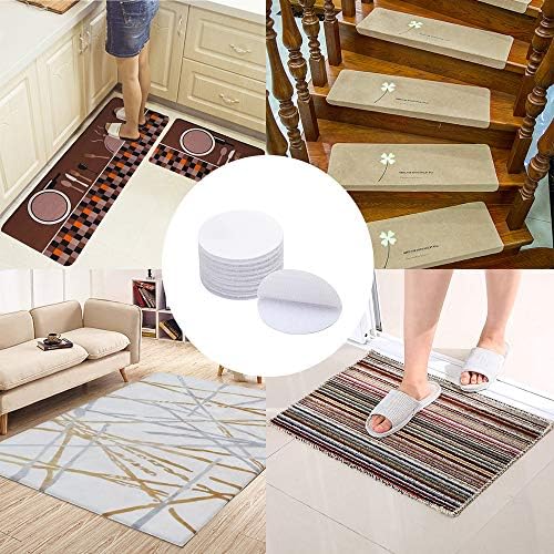 BRAVESHINE Hook and Loop Fasteners - 12 Sets Strong Adhesive Mounting Tape