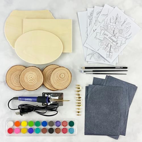 ArtSkills Wood Burning Tool Kit – 55 Piece Complete Woodburning Gift Set | Arts and Crafts Kit, Cool Gifts for Teens and Adults, Fun Crafts DIY Projects, Pyrography Kit